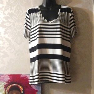 Alex Marie Striped Top XL